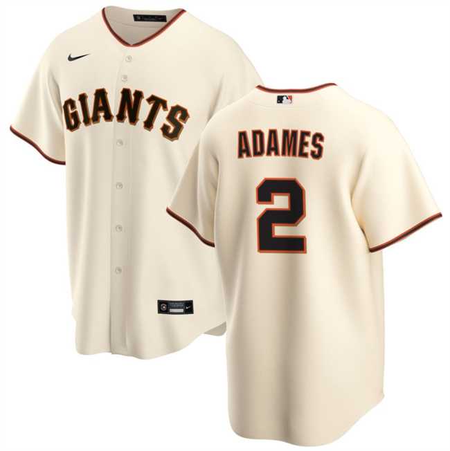 Men%27s San Francisco Giants #2 Willy Adames Cream Cool Base Stitched Jersey Dzhi->st.louis cardinals->MLB Jersey